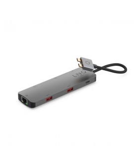 LQ48011: Hub Multipuerto 7 en 2 D2 Pro MST USB-C