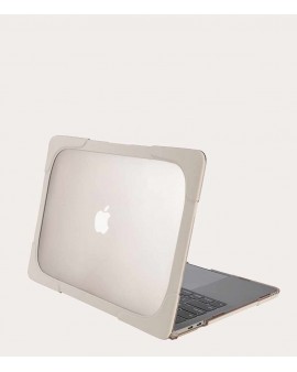HSSC-MBAR13-BE: Cobertura rígida transparente de policarbonato y TPU antichoque para MacBook Air 13"